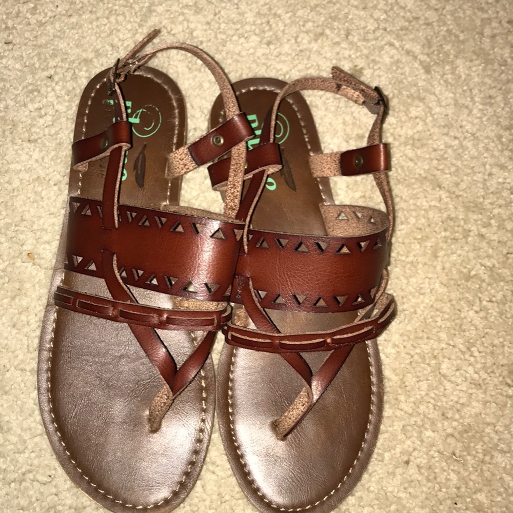 Brown FarylRobin Plume Sandals
